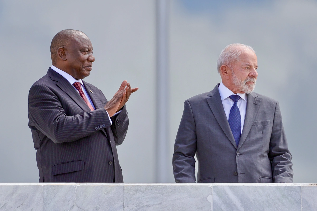 Presidente Lula com o presidente da África do Sul, Cyril Ramaphosa