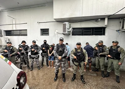 Prisão dos acusados de assaltar motorista por aplicativo em Teresina