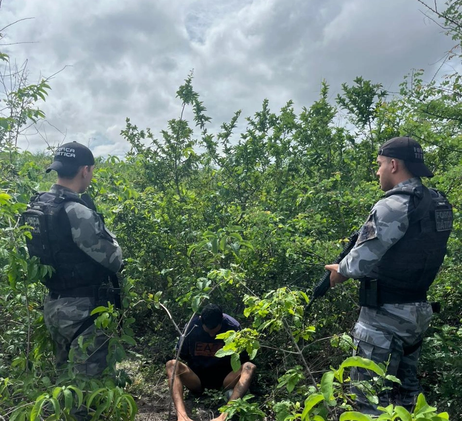 Prisão em mata na cidade de Parnaíba