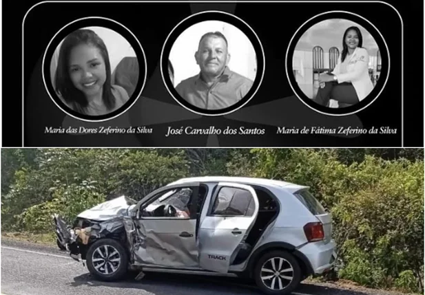 Professoras e lavrador morreram em acidente na PI 112 em Campo Largo do Piauí