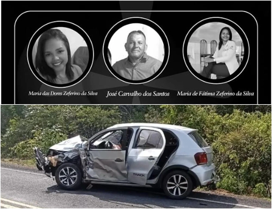 Professoras e lavrador morreram em acidente na PI 112 em Campo Largo do Piauí