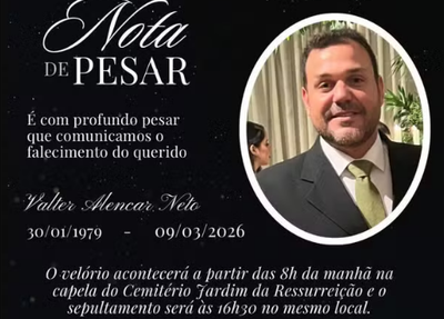 Publicitário e agropecuarista Valter Alencar Neto morre aos 47 anos em Teresina