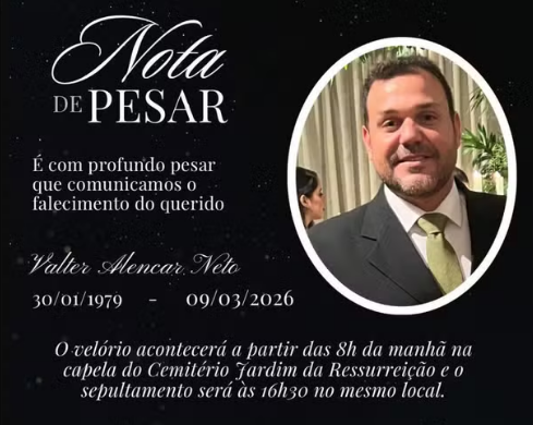 Publicitário e agropecuarista Valter Alencar Neto morre aos 47 anos em Teresina
