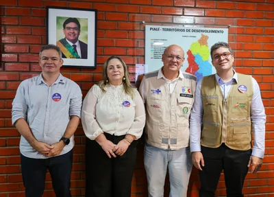 Rafael Brito, Leopoldina Cipriano, Mozart Sales e Dirceu Campêlo