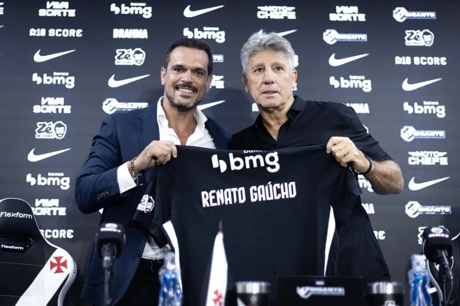 Renato Gaúcho é apresentado como novo técnico do Vasco
