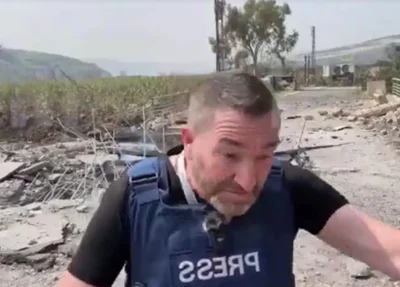 Repórter e cinegrafista escapam de míssil