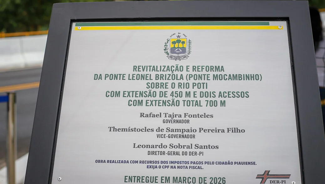 Revitalização da ponte do Mocambinho