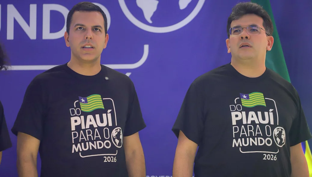 Secretário Rodrigo Torres e o governador Rafael Fonteles