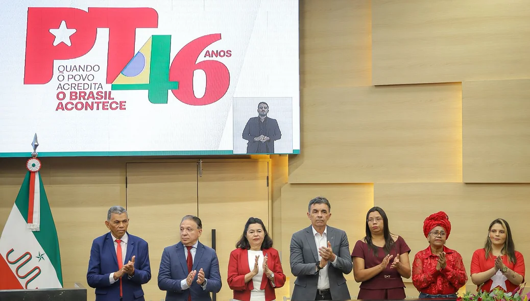 Sessão solene em alusão aos 46 anos do PT