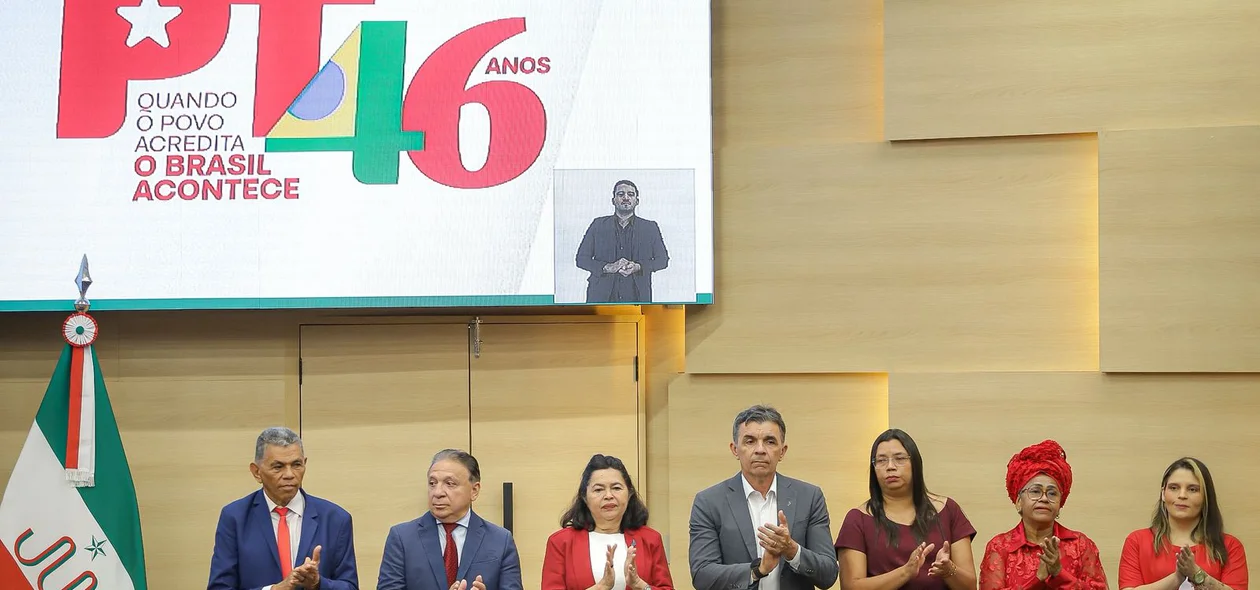 Sessão solene em alusão aos 46 anos do PT