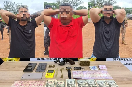 Trio suspeito de furtos em carros de luxo é preso
