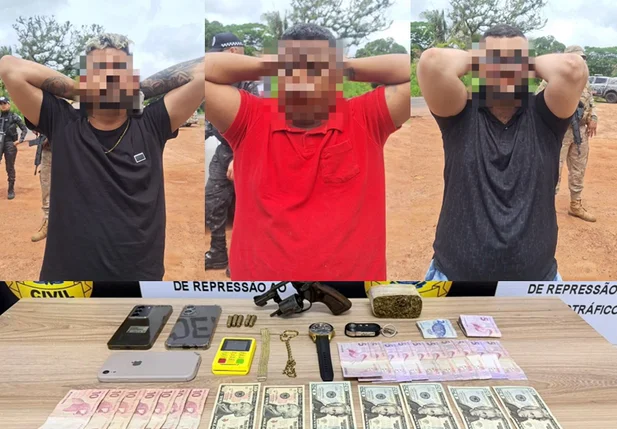 Trio suspeito de furtos em carros de luxo é preso
