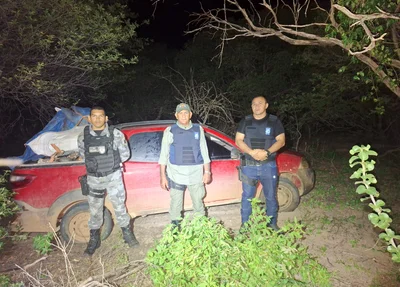 Veículo encontrado abandonado na localidade Curralinho