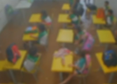 Vídeo mostra crianças em cima de mesas após escola alagar em Cristino Castro