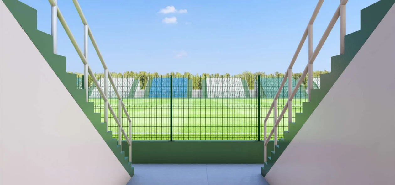 Visão dos torcedores ao entrar no estádio