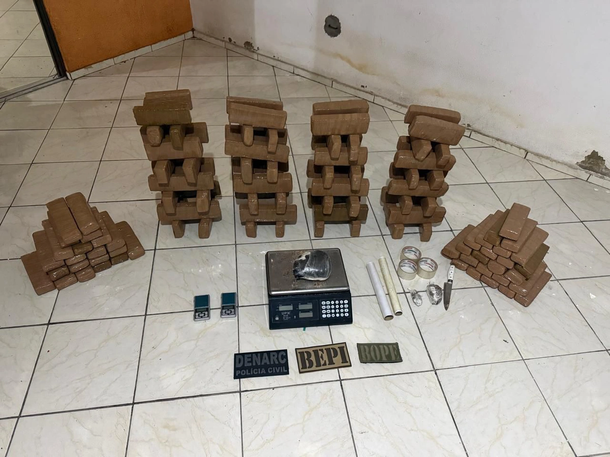 100 kg de maconha apreendidos