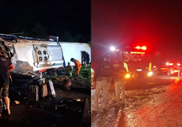 Acidente com ônibus da banda de Núzio Medeiros