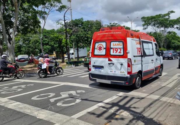 Acidente em frente ao Banco do Brasil da Avenida João XXIII