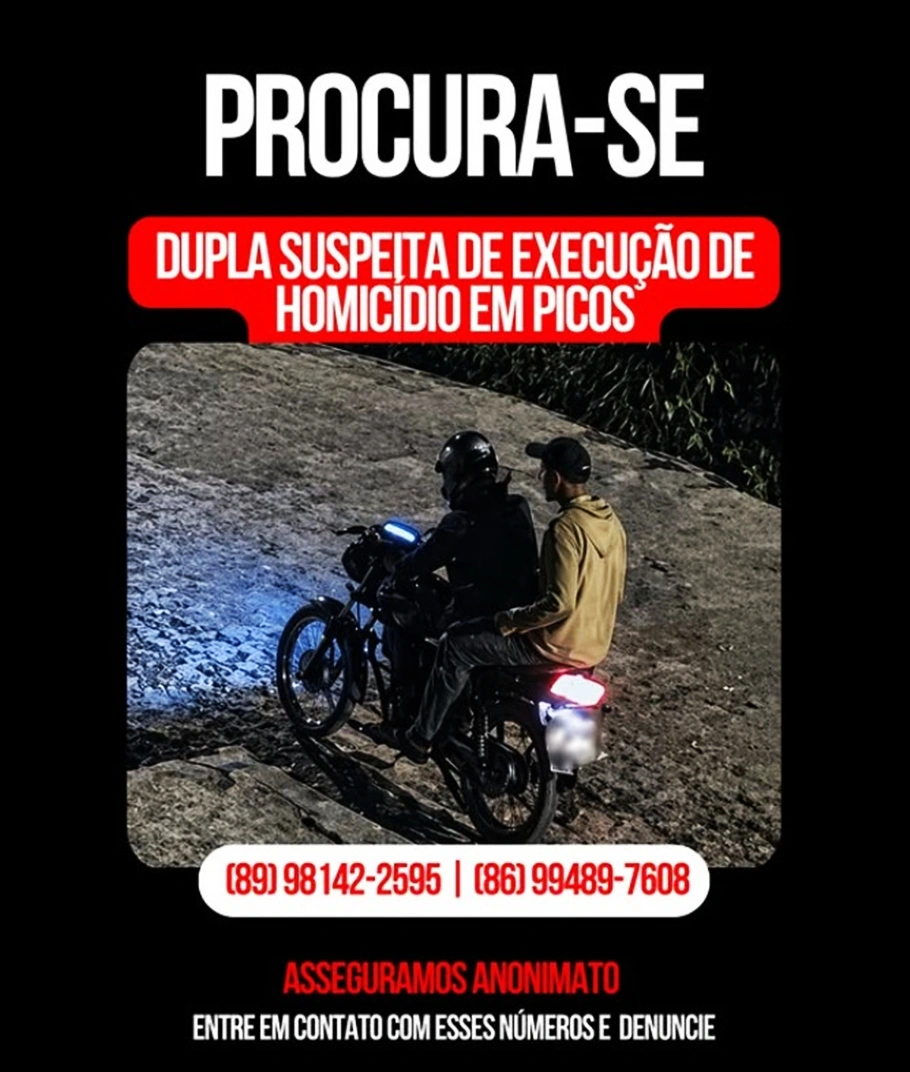 Acusados de participação no homicídio de Marconi Monteiro da Silva, em Picos