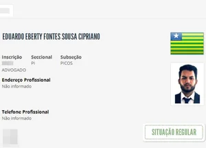 Advogado Eduardo Cipriano