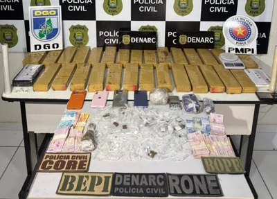 Apreensão de drogas pelo DENARC