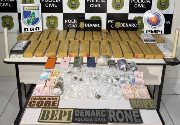 Apreensão de drogas pelo DENARC