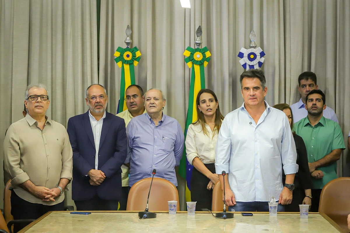 Assinatura da ordem de serviço da Ponte João Claudino