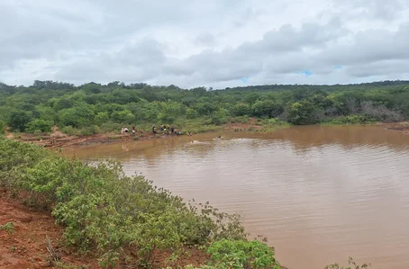 Barragem na localidade Sipaúba, em Wall Ferraz