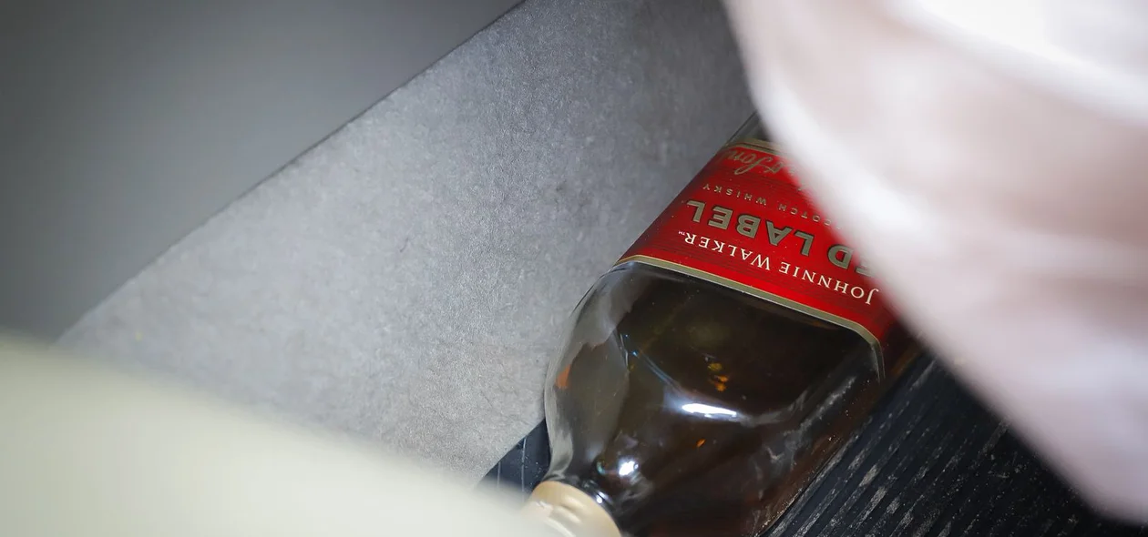 Bebida alcoólica no carro