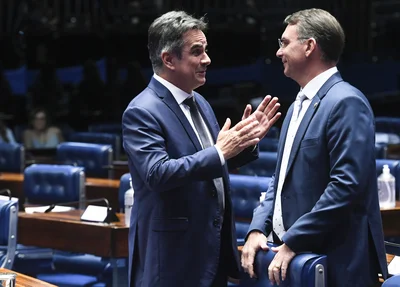 Ciro Nogueira e Flávio Bolsonaro