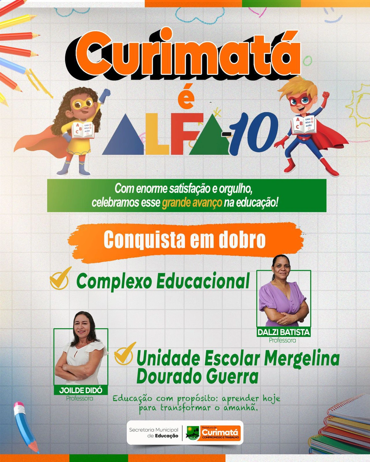 Curimatá destaca avanço em indicadores da educação