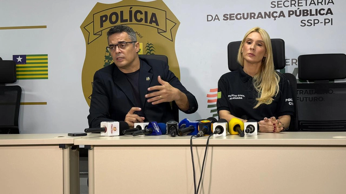 Delegado Tales Gomes e delegada Rosa Chaib