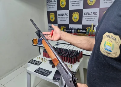 DENARC apreendeu armas de grosso calibre