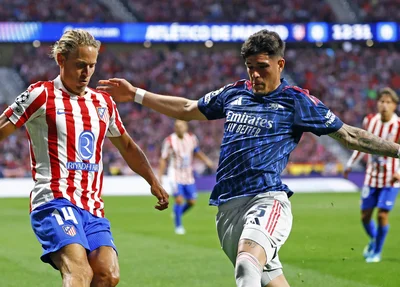 Em jogo de pênaltis, Atlético de Madrid e Arsenal empatam na semifinal da Champions