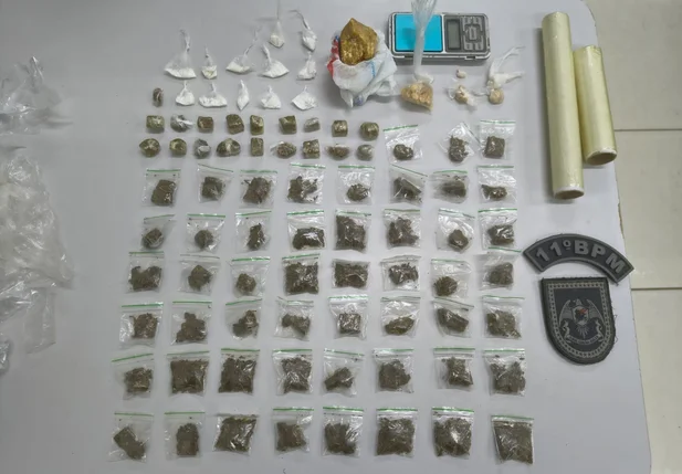 Entorpecentes apreendidos pela PM em Timon