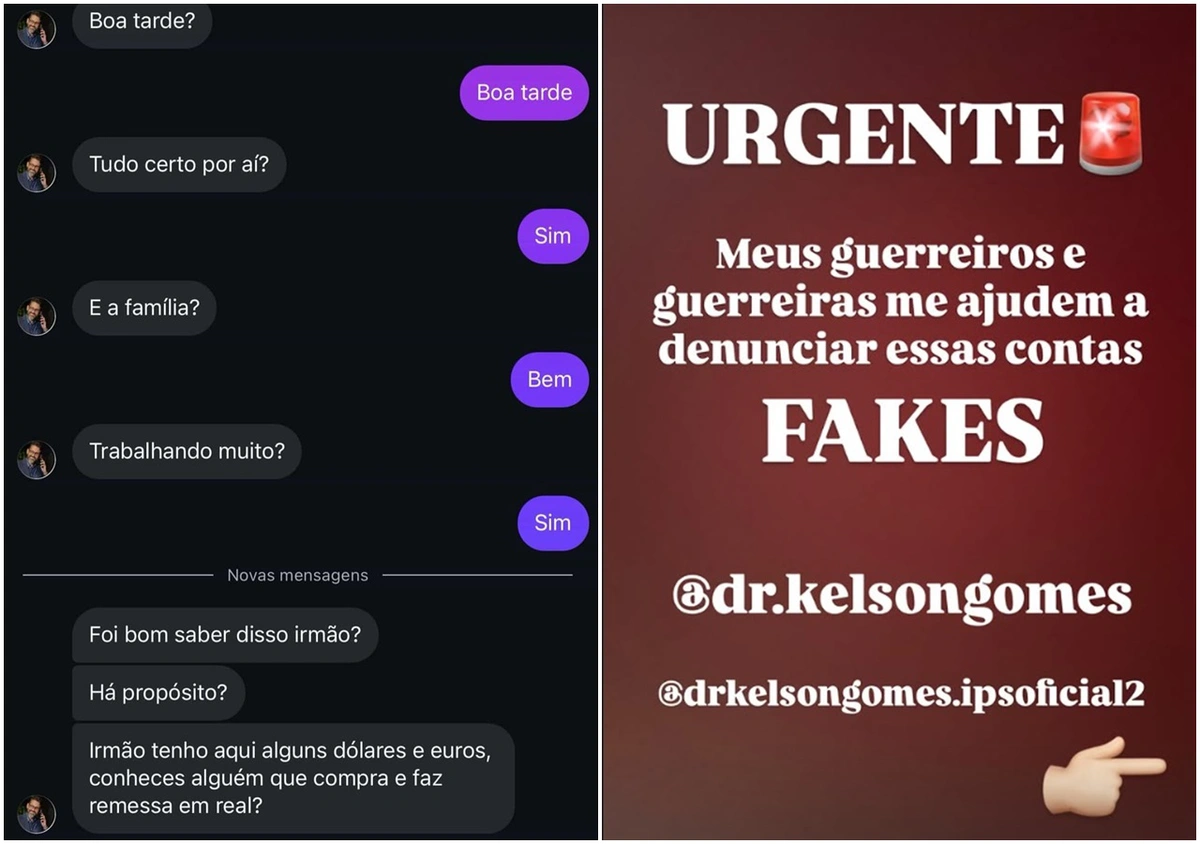 Fisioterapeuta Kelson Gomes denuncia uso da sua imagem por golpistas
