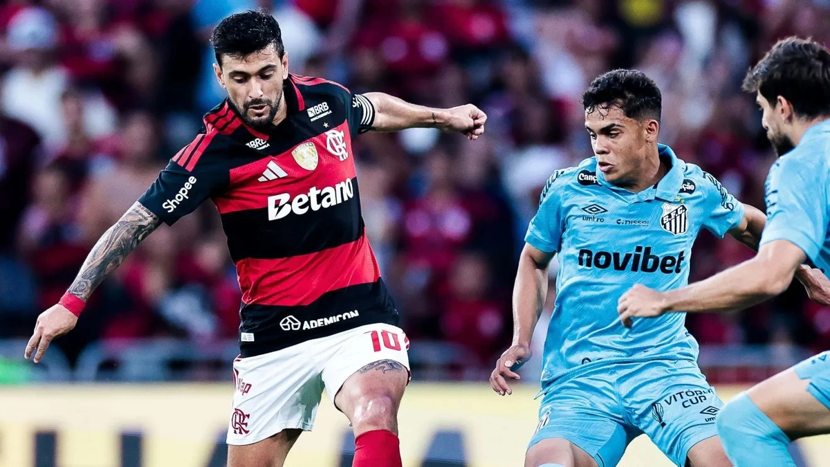 Flamengo vence o Santos e se recupera no Brasileirão