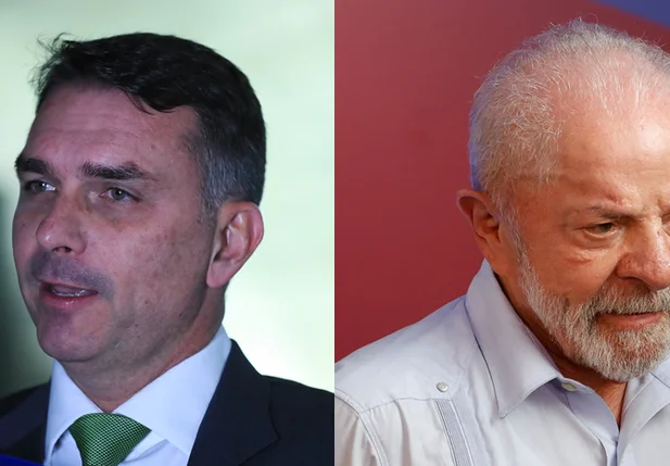 Flávio Bolsonaro e Lula