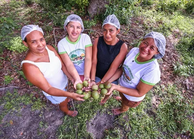 Grupo que trabalha com produtos variados a partir do pequi