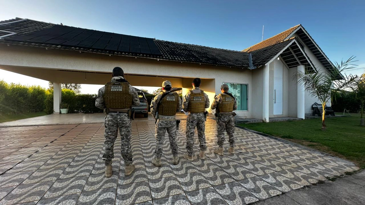 Imóvel alvo de operação na cidade de Goiânia