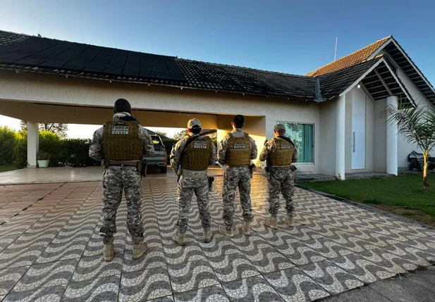 Imóvel alvo de operação na cidade de Goiânia