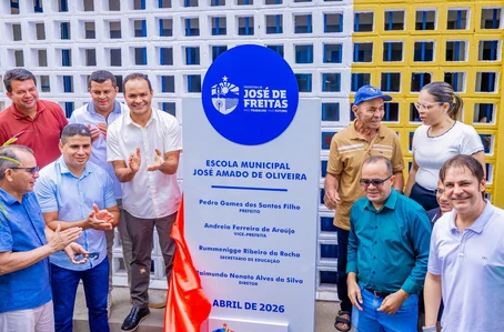Inauguração da Escola Municipal José Amado de Oliveira