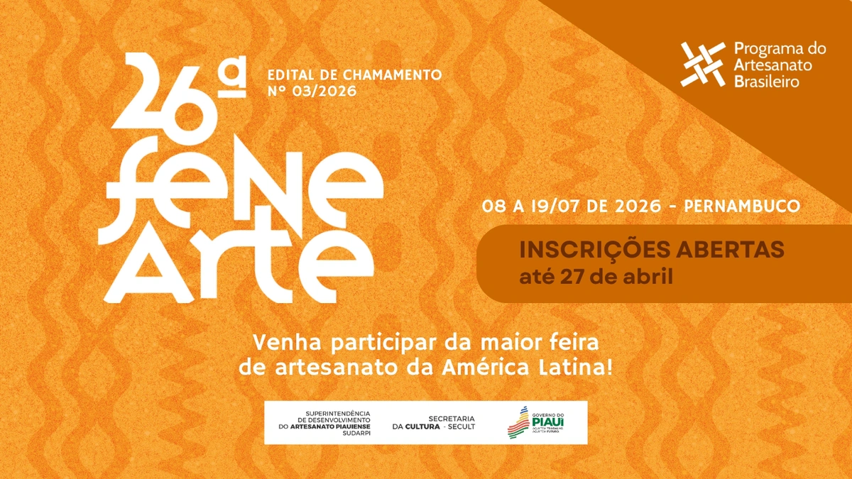 Inscrições estão abertas