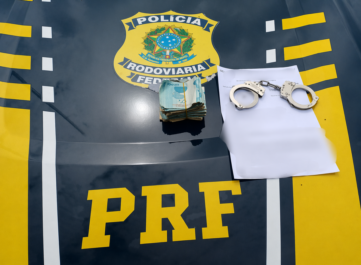 Investigado por homicídio foi preso pela PRF
