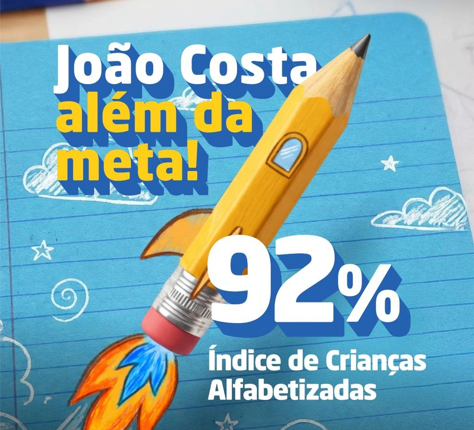 João Costa conquista índice de alfabetização