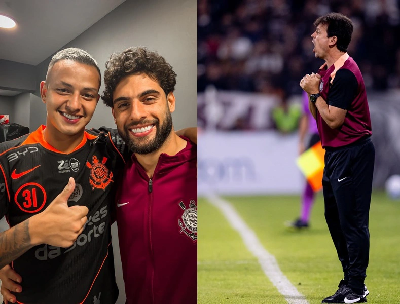 Kayke e Yuri Albert/ técnico Fernando Diniz
