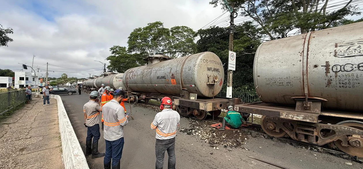 Líquido inflamável sendo transportado