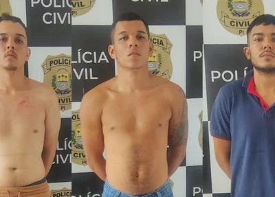 Luiz Bezerra Neto, Weslley Fernandes Pereira e Matheus Silva Caland