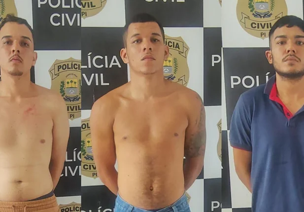 Luiz Bezerra Neto, Weslley Fernandes Pereira e Matheus Silva Caland