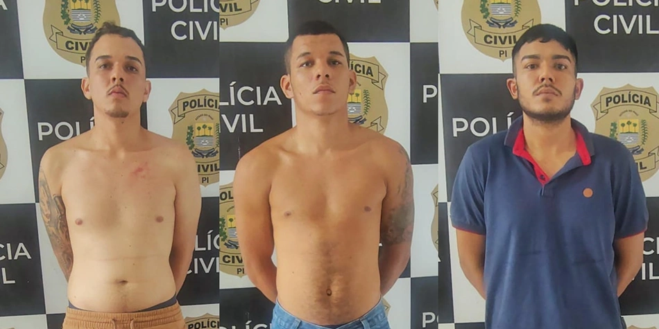 Luiz Bezerra Neto, Weslley Fernandes Pereira e Matheus Silva Caland